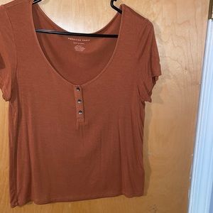 Rusty Orange American Eagle Soft and Sexy Tee